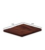 Ripple Brown Mango Wood (Set of 4) Table Coaster