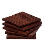 Ripple Brown Mango Wood (Set of 4) Table Coaster