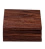 Ripple Brown Mango Wood (Set of 4) Table Coaster