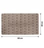 Ripple Brown Anti-Slip Shower Mat 38 X 68 cm