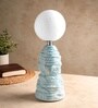 Ripple Forme Layered Ripple Ceramic Table Lamp Blue & White