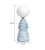 Ripple Forme Layered Ripple Ceramic Table Lamp Blue & White