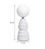 Ripple Forme Layered Ripple Ceramic Table Lamp White