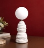 Ripple Forme Layered Ripple Ceramic Table Lamp White