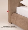 Ripple King Bed In Beige Finish