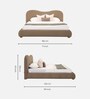 Ripple Queen Bed In Beige Finish