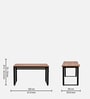 Rise  Adjustable Table Antique Wood Finish