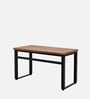Rise  Adjustable Table Antique Wood Finish