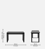 Rise Manual Height Adjustable Table In Black Color