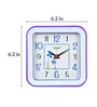 Riseup Analog Alarm Table Clock in Purple