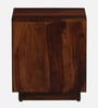 Ritmo Sheesham Wood Bedside Table In Honey Oak Finish With Drawers