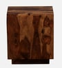Ritmo Sheesham Wood Bedside Table In Provincial Teak Finish With Drawers