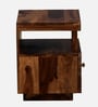 Ritmo Sheesham Wood Bedside Table In Provincial Teak Finish With Drawers
