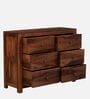 Ritmo Sheesham Wood Chest Of Drawers In Honey Oak Finish
