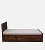 Ritmo Sheesham Wood Queen Size Bed In Provincial Teak Finish With Box Storage