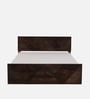Ritmo Sheesham Wood Queen Size Bed In Provincial Teak Finish With Box Storage