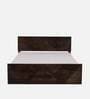 Ritmo Sheesham Wood Queen Size Bed In Provincial Teak Finish With Box Storage