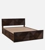 Ritmo Sheesham Wood Queen Size Bed In Provincial Teak Finish With Box Storage