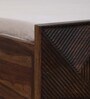 Ritmo Sheesham Wood Queen Size Bed In Provincial Teak Finish With Box Storage