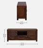 Ritmo Sheesham Wood TV Console In Provincial Teak Finish For TVs Up To 55"