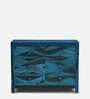 Ritmo Sheesham Wood Chest Of Drawers In Ocean Blue Finish