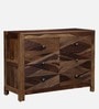 Ritmo Sheesham Wood Chest Of Drawers In Rustic Teak Finish