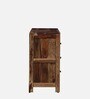 Ritmo Sheesham Wood Chest Of Drawers In Rustic Teak Finish