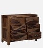 Ritmo Sheesham Wood Chest Of Drawers In Rustic Teak Finish