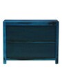 Ritmo Sheesham Wood Chest Of Drawers In Ocean Blue Finish