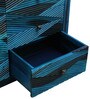 Ritmo Sheesham Wood Chest Of Drawers In Ocean Blue Finish