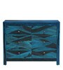 Ritmo Sheesham Wood Chest Of Drawers In Ocean Blue Finish