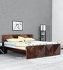 Ritmo Sheesham Wood King Size Bed In Provincial Teak Finish