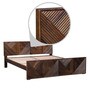 Ritmo Sheesham Wood King Size Bed In Provincial Teak Finish