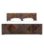 Ritmo Sheesham Wood King Size Bed In Provincial Teak Finish