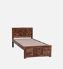 Tourconing Sheesham Wood Single Bed In Rustic Teak Finish