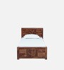 Tourconing Sheesham Wood Single Bed In Rustic Teak Finish