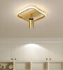 Ritz Square Gold Metal Ceiling Light