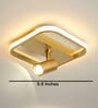Ritz Square Gold Metal Ceiling Light