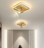 Ritz Square Gold Metal Ceiling Light