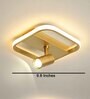 Ritz Square Gold Metal Ceiling Light