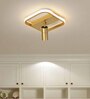 Ritz Square Gold Metal Ceiling Light