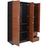 Ritz 3 Door Wardrobe With Drawer in Wenge Finish