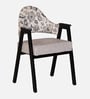 Ritzing Sheesham Wood Arm Chair In Black Finish