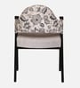 Ritzing Sheesham Wood Arm Chair In Black Finish