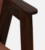 Ritzing Sheesham Wood Arm Chair In Walnut Finish And Mocha Mousse Colour