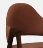 Ritzing Sheesham Wood Arm Chair In Walnut Finish And Mocha Mousse Colour