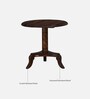 Ritzing Sheesham Wood Coffee Table Set In Provincial Teak Finish And Mocha Mousse Colour
