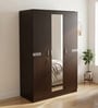 Riva 3 Door Wardrobe With Mirror In Wenge Finish