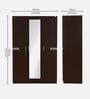 Riva 3 Door Wardrobe With Mirror In Wenge Finish