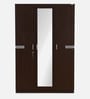 Riva 3 Door Wardrobe With Mirror In Wenge Finish